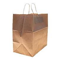 Крафт-пакет с кр. ручкой 320х200х320, крафт