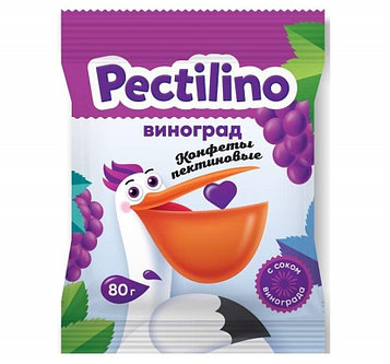 Конфеты пектиновые с соком ВИНОГРАДА Pectilino 80г