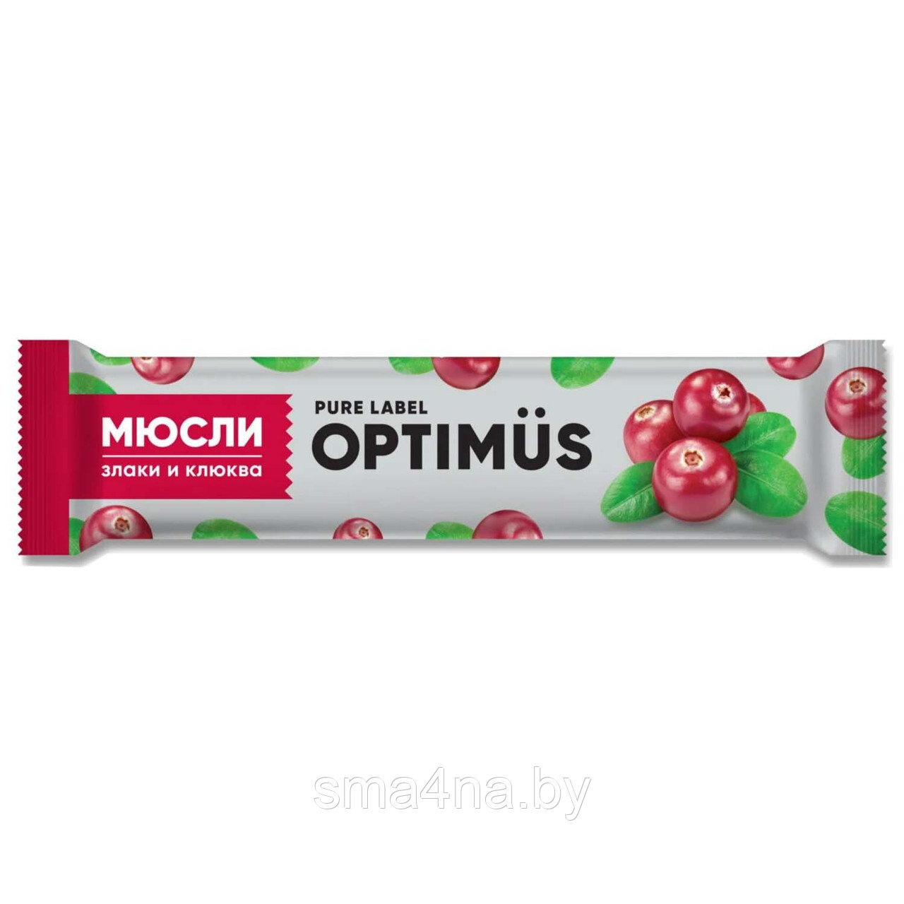 Батончик-мюсли OPTIMUS "Злаки и клюква", 25 г