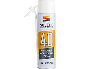 Пена монтажная бытовая всесезонная SOLIDE 40 500мл 37025-1