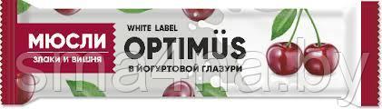 Батончик-мюсли OPTIMUS "Злаки и вишня в йогуртовой глазури", 30 г