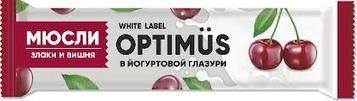 Батончик-мюсли OPTIMUS "Злаки и вишня в йогуртовой глазури", 30 г