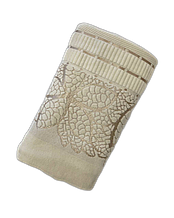Полотенце махровое банное 90х150 экри NURPAK 650