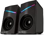 Акустическая система 2.0 SVEN 305 черный (6W, пластик,подсветка, питание USB)