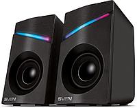 Акустическая система 2.0 SVEN 305 черный (6W, пластик,подсветка, питание USB)