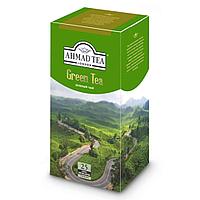 Чай "Ahmad Tea" Green Tea, 25 пакетиковx2 г, зеленый
