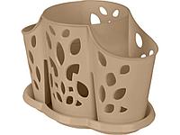 Сушилка для столовых приборов настольная PLASTTEAM шоколадный мокко (PT405812015)