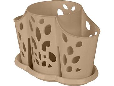 Сушилка для столовых приборов настольная PLASTTEAM шоколадный мокко (PT405812015)