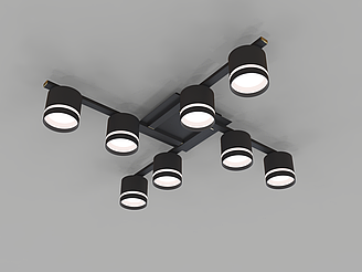 CL-DOT-R001-GX53*8 BK Люстра NewRgy