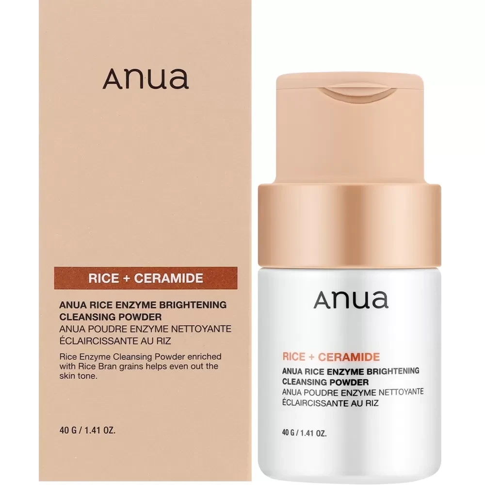Энзимная пудра для сияния кожи с рисом Anua Rice Enzyme Brightening Cleansing Powder