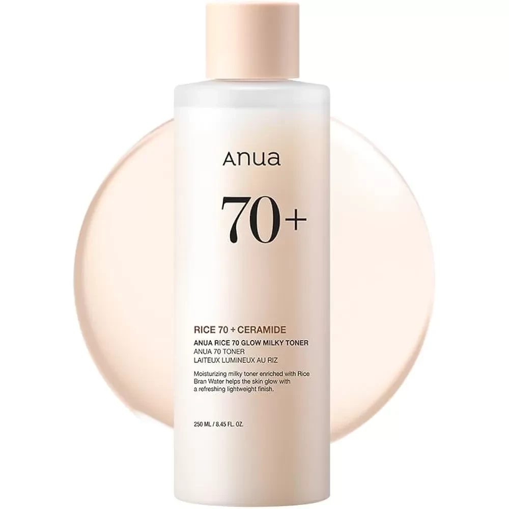 Молочный тонер для сияния кожи с рисом Anua Rice 70 Glow Milky Toner,250 мл