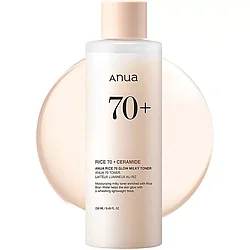 Молочный тонер для сияния кожи с рисом Anua Rice 70 Glow Milky Toner,250 мл