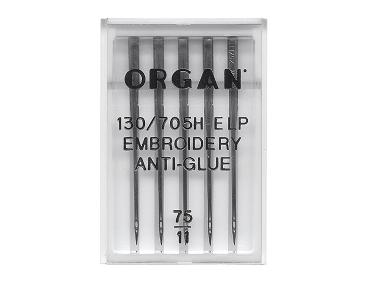 Иглы швейные универсальные ORGAN Вышивальные Anti Glue