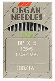 Иглы швейные универсальные ORGAN DPx5 100