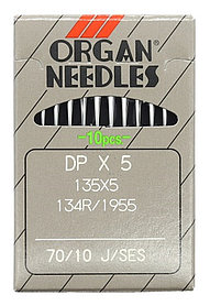 Иглы швейные универсальные ORGAN DPx5 SES (для трикотажа) DPx5 70-SES