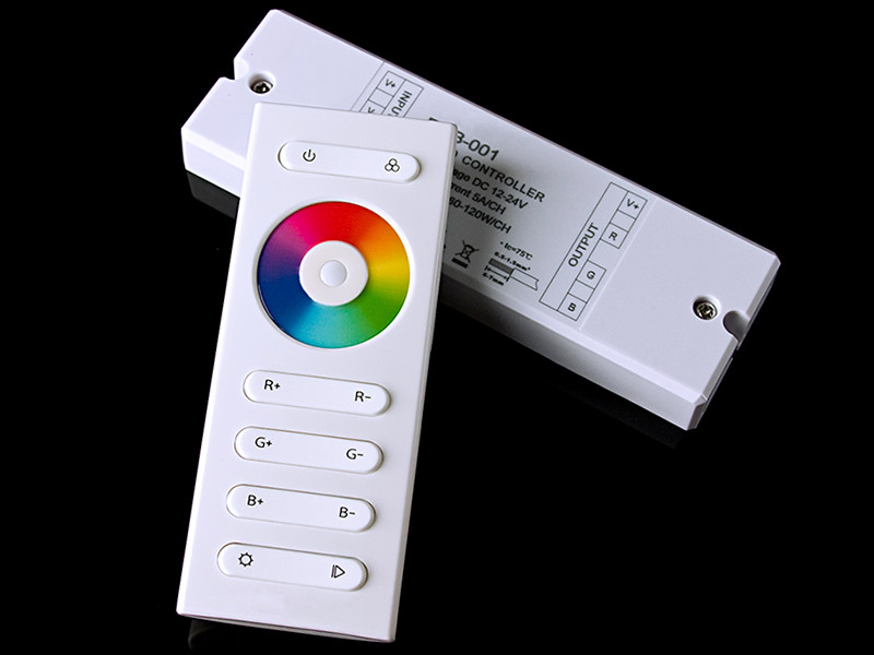 Контроллер RGB радио сенсорный SR-RF10B 2/24V 180/360W