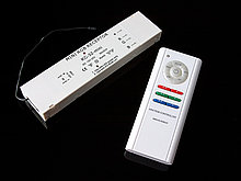 Контроллер RGB радио COLOR-RF12B (12/24V,180/360W, ПДУ 12кн)