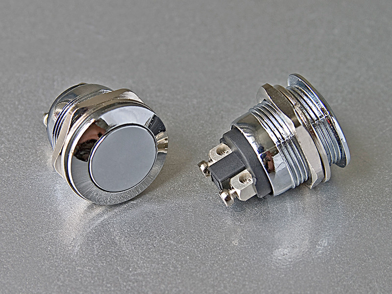 Кнопка PBC-28B-2 off-(on) металл D19 mm