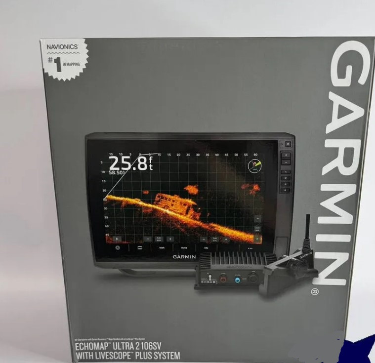 Gаrmin ЕCНOМАР Ultrа2 102/106sv и панoптикс Pаnoptix LiveScopе Plus c блoкoм GLS 10 и дaтчиком LVS34