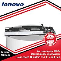 Оригинальный аккумулятор (батарея) для ноутбука Lenovo ThinkPad E14, E15 2nd Gen (L19C3PD5) 11.1V 4120mAh