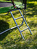 Батут SKYJUMP (Усиленный) PRO 252cм (8FT) с защитной сеткой и лестницей, фото 4