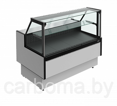 Витрина холодильная Carboma Palm 3 GC95 SM 1,5-1 (с боковинами) версия 2.0 9006-9005 0...+7