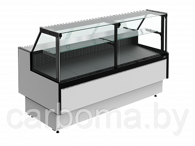Витрина холодильная Carboma Palm 3 GC95 SM 1,8-1 (с боковинами) версия 2.0 9006-9005 0...+7