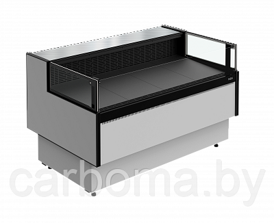 Витрина холодильная Carboma Palm 3 GC95 SM 0,94-2 (открытая, с боковинами) версия 2.0 9006-9005 +2...+6