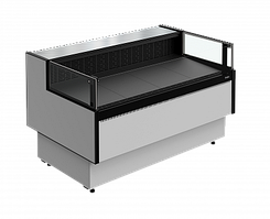 Витрина холодильная Carboma Palm 3 GC95 SM 1,25-2 (открытая, с боковинами) версия 2.0 9006-9005 +2...+6