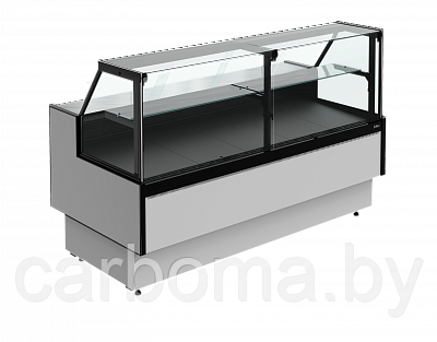 Витрина холодильная Carboma Palm 3 GC95 VM 1,8-1 (с боковинами) версия 2.0 9006-9005 0...+7