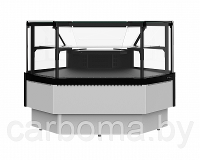 Витрина холодильная Carboma Palm 3 GC95 VV-5-1 (внешний угол, с боковинами) версия 2.0 9006-9005 -5...+5