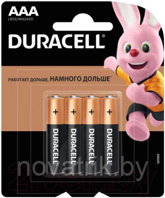 Батарейки DURACELL ААА LR03/MN2400 4BP (Цена за шт с НДС)