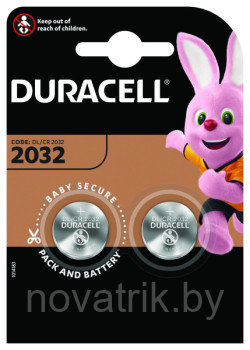Батарейки DURACELL Lithium DL2032 2BP (2 шт) (Цена за шт с НДС)