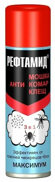 Средство от насекомых Рефтамид Максимум 3 в 1. 147 мл.