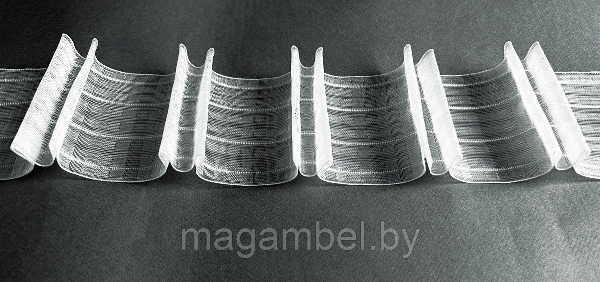 Лента прозрачная двойной карандаш 10см с двойной складкой