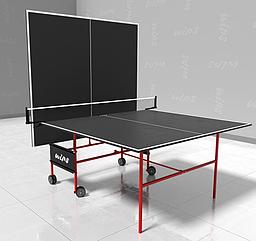 Теннисный стол всепогодный композитный на роликах WIPS Roller Outdoor Composite 61080 графит 6 мм