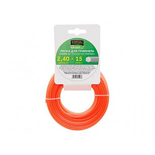 Леска ф 2.4 мм х 15 м шестигр. сеч. STARTUL GARDEN, арт.ST6050-24