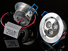 Светодиодный светильник 3*1W 220v 220Lm 4500K D78