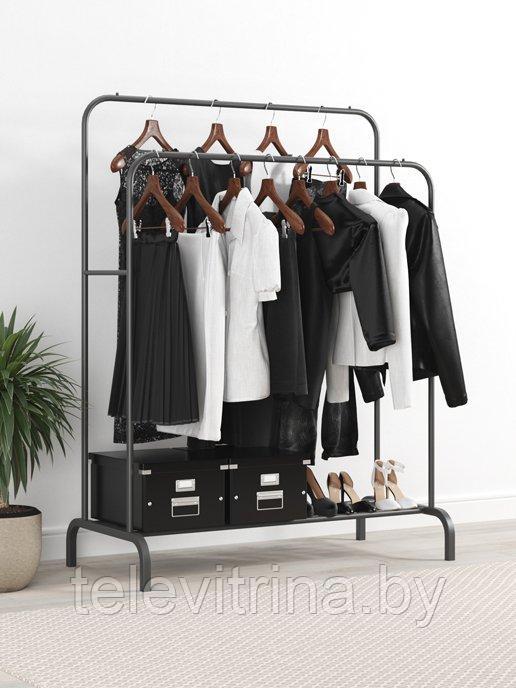Вешалка для одежды напольная двойная HANGER TW 608 150*110*57 см