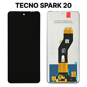 Экран для Tecno Spark 20 c тачскрином, черный
