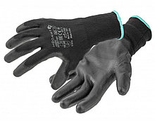 Перчатки рабочие с полиуретановым покрытием черные 11  JAGST - HT5K756-11-W