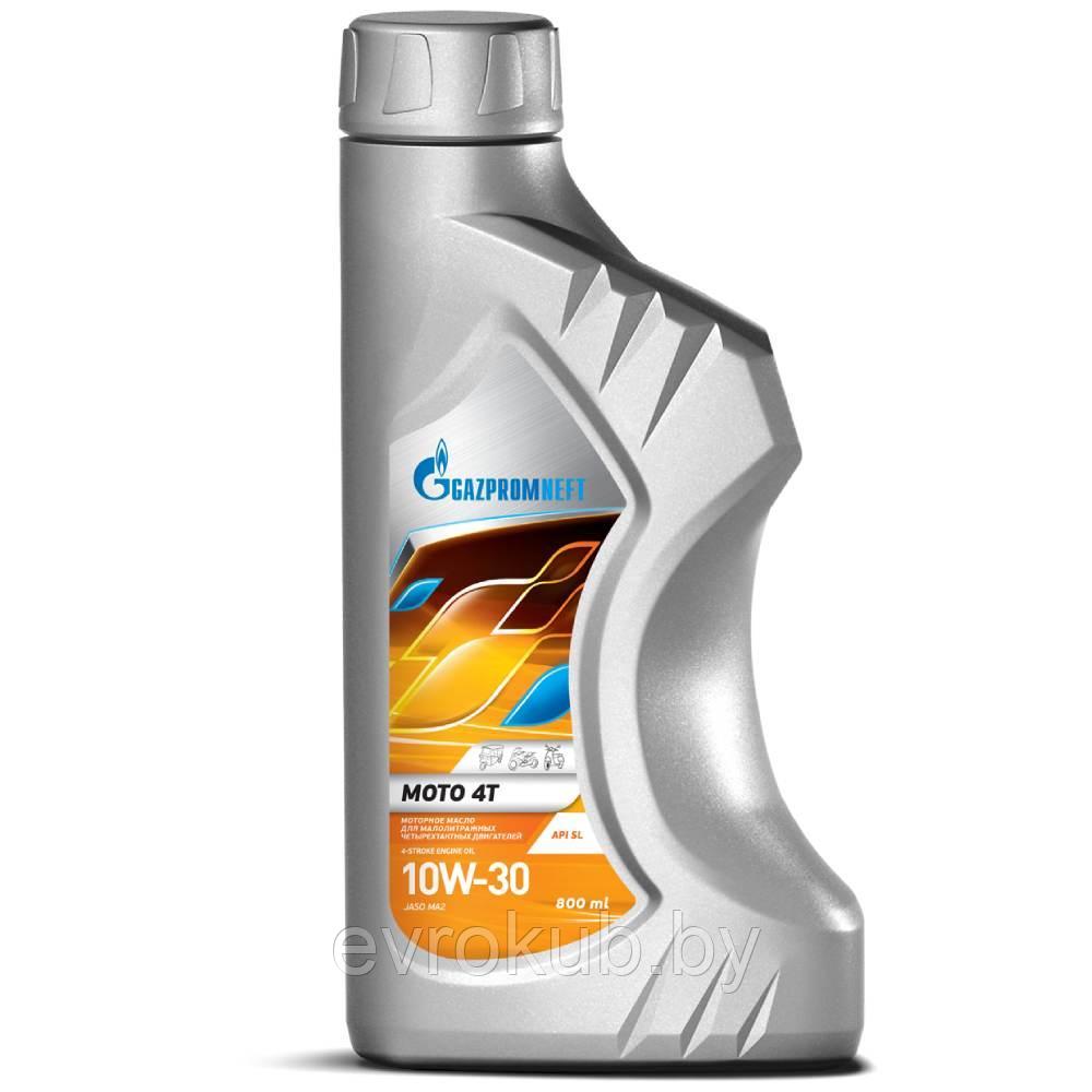 Моторное масло для мотоциклов Gazpromneft Moto 4T 10W-30 (0,8л)