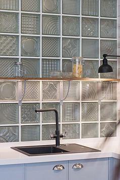 Стеклоблок SevesGlassBlock остальные фактуры бесцветные 19x19x8 см