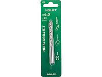 Сверло по металлу ц/х 6.0х57х93 мм HSS ВОЛАТ