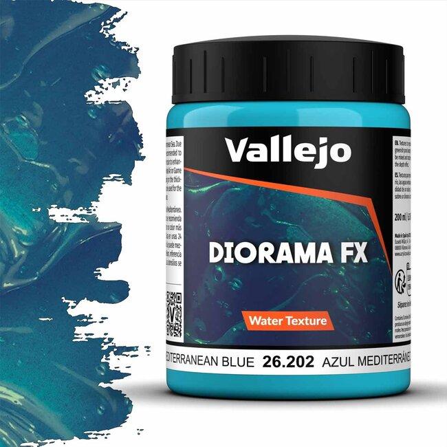 Текстурная паста для диорам имитация воды Средиземного моря, 200 мл, Vallejo