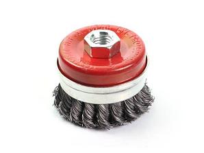 Щетка д/шлиф.маш. "чашка" косич.  75мм усиленная GEPARD (GP0860-75)