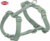 Шлея для собак TRIXIE Premium H-harness XS-S 30-44 см/10 мм (серо-зеленый)