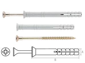 Дюбель-гвоздь 8х80 мм полипропилен потай (5 кг) STARFIX