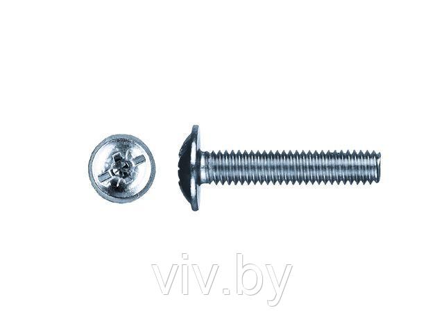 Винт М6х20 мм для мебельной фурнитуры, цинк DIN 967 (500 шт в карт. уп.) STARFIX