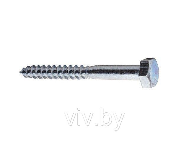 Шуруп 12х140 мм шестигр. головка, цинк, DIN 571 (20 шт в карт. уп.) STARFIX